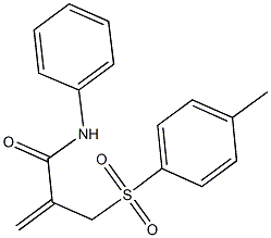 2-{[(4-methylphenyl)sulfonyl]methyl}-N-phenylacrylamide Structure