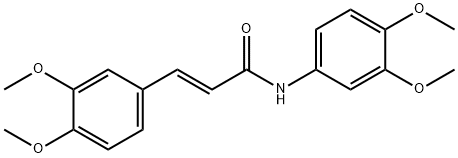 N,3-bis(3,4-dimethoxyphenyl)acrylamide 구조식 이미지