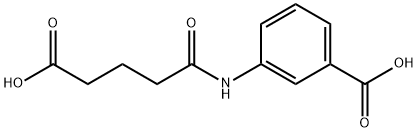 3-[(4-carboxybutanoyl)amino]benzoic acid 구조식 이미지