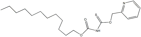 O-dodecyl O-(2-pyridinylmethyl) imidothiodicarbonate 구조식 이미지