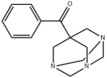 phenyl(1,3,5-triazatricyclo[3.3.1.1~3,7~]dec-7-yl)methanone 구조식 이미지