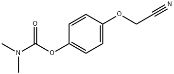 4-(cyanomethoxy)phenyl dimethylcarbamate 구조식 이미지