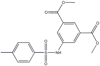 dimethyl 5-{[(4-methylphenyl)sulfonyl]amino}isophthalate Structure