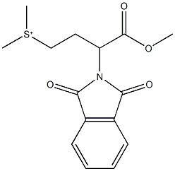 [3-(1,3-dioxo-1,3-dihydro-2H-isoindol-2-yl)-4-methoxy-4-oxobutyl](dimethyl)sulfonium Structure