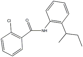 N-(2-sec-butylphenyl)-2-chlorobenzamide 구조식 이미지