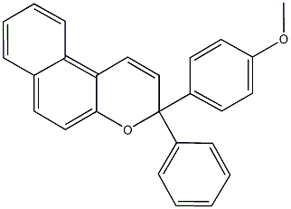 methyl 4-(3-phenyl-3H-benzo[f]chromen-3-yl)phenyl ether Structure