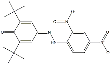 2,6-ditert-butylbenzo-1,4-quinone 4-({2,4-bisnitrophenyl}hydrazone) Structure