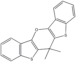 6,6-dimethyl-6H-di[1]benzothieno[3,2-b:2,3-e]pyran 구조식 이미지