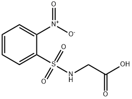 {[(2-nitrophenyl)sulfonyl]amino}acetic acid 구조식 이미지