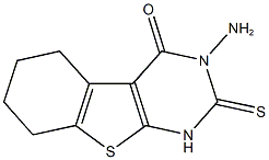 3-amino-2-thioxo-2,3,5,6,7,8-hexahydro[1]benzothieno[2,3-d]pyrimidin-4(1H)-one Structure