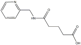 5-oxo-5-[(2-pyridinylmethyl)amino]pentanoic acid 구조식 이미지
