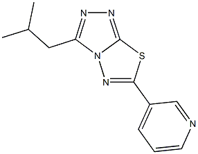 3-isobutyl-6-(3-pyridinyl)[1,2,4]triazolo[3,4-b][1,3,4]thiadiazole Structure