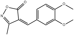 4-(3,4-dimethoxybenzylidene)-3-methyl-5(4H)-isoxazolone 구조식 이미지