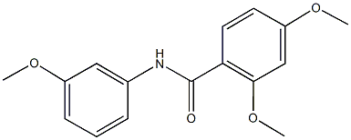 2,4-dimethoxy-N-(3-methoxyphenyl)benzamide 구조식 이미지
