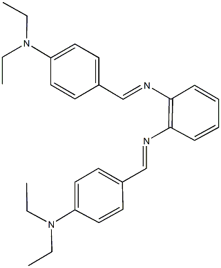 N~1~,N~2~-bis[4-(diethylamino)benzylidene]-1,2-benzenediamine Structure