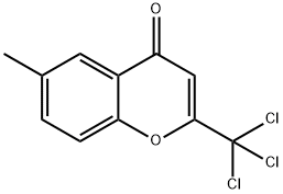 6-methyl-2-(trichloromethyl)-4H-chromen-4-one 구조식 이미지