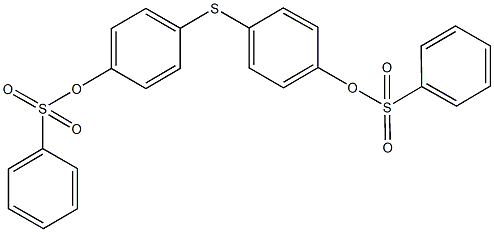 4-({4-[(phenylsulfonyl)oxy]phenyl}sulfanyl)phenyl benzenesulfonate Structure