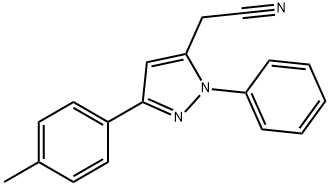 [3-(4-methylphenyl)-1-phenyl-1H-pyrazol-5-yl]acetonitrile Structure