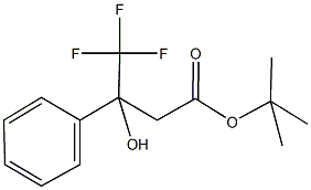 tert-butyl 4,4,4-trifluoro-3-hydroxy-3-phenylbutanoate Structure