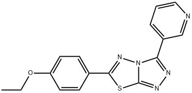 ethyl 4-[3-(3-pyridinyl)[1,2,4]triazolo[3,4-b][1,3,4]thiadiazol-6-yl]phenyl ether Structure