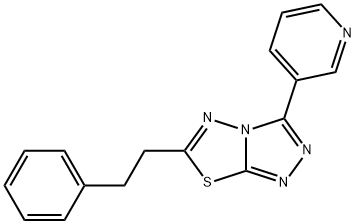 6-(2-phenylethyl)-3-(3-pyridinyl)[1,2,4]triazolo[3,4-b][1,3,4]thiadiazole Structure