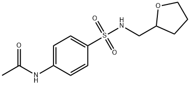 N-(4-{[(tetrahydro-2-furanylmethyl)amino]sulfonyl}phenyl)acetamide Structure