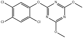 2,4-dimethoxy-6-(2,4,5-trichlorophenoxy)-1,3,5-triazine 구조식 이미지