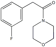 4-[(3-fluorophenyl)acetyl]morpholine Structure