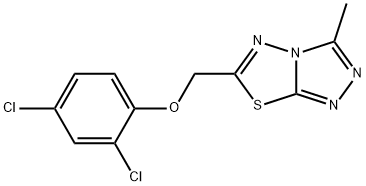 2,4-dichlorophenyl (3-methyl[1,2,4]triazolo[3,4-b][1,3,4]thiadiazol-6-yl)methyl ether Structure
