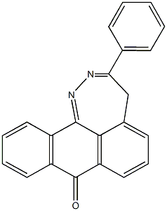 3-phenylanthra[9,1-cd][1,2]diazepin-8(4H)-one 구조식 이미지