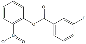 2-nitrophenyl 3-fluorobenzoate 구조식 이미지