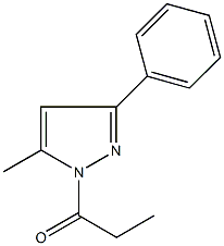 5-methyl-3-phenyl-1-propionyl-1H-pyrazole Structure