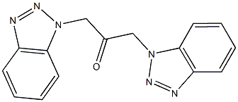 1,3-di(1H-1,2,3-benzotriazol-1-yl)acetone Structure