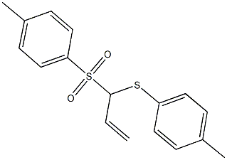 4-methylphenyl 1-[(4-methylphenyl)sulfanyl]-2-propenyl sulfone 구조식 이미지