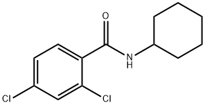 2,4-dichloro-N-cyclohexylbenzamide 구조식 이미지