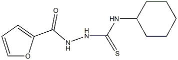 N-cyclohexyl-2-(2-furoyl)hydrazinecarbothioamide 구조식 이미지