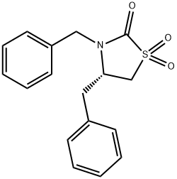 3,4-dibenzyl-1,3-thiazolidin-2-one 1,1-dioxide Structure