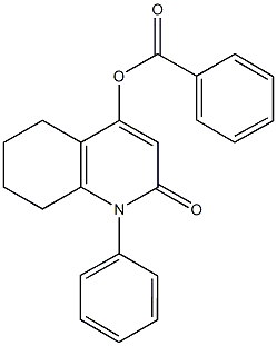 2-oxo-1-phenyl-1,2,5,6,7,8-hexahydro-4-quinolinyl benzoate 구조식 이미지