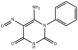 6-amino-5-nitroso-1-phenylpyrimidine-2,4(1H,3H)-dione Structure