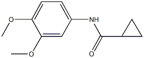 N-(3,4-dimethoxyphenyl)cyclopropanecarboxamide 구조식 이미지