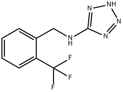 N-(2H-tetraazol-5-yl)-N-[2-(trifluoromethyl)benzyl]amine 구조식 이미지