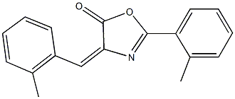 4-(2-methylbenzylidene)-2-(2-methylphenyl)-1,3-oxazol-5(4H)-one 구조식 이미지