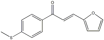 3-(2-furyl)-1-[4-(methylsulfanyl)phenyl]-2-propen-1-one 구조식 이미지