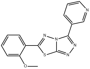 methyl 2-[3-(3-pyridinyl)[1,2,4]triazolo[3,4-b][1,3,4]thiadiazol-6-yl]phenyl ether 구조식 이미지