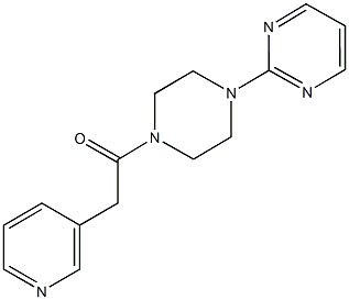 2-[4-(3-pyridinylacetyl)-1-piperazinyl]pyrimidine 구조식 이미지