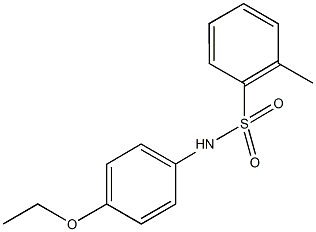 N-(4-ethoxyphenyl)-2-methylbenzenesulfonamide 구조식 이미지