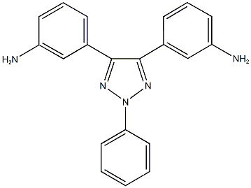 3-[5-(3-aminophenyl)-2-phenyl-2H-1,2,3-triazol-4-yl]phenylamine 구조식 이미지