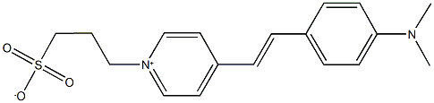 3-(4-{2-[4-(dimethylamino)phenyl]vinyl}pyridinium-1-yl)propane-1-sulfonate 구조식 이미지