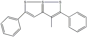 3-methyl-2,5-diphenyl-7lambda~4~-[1,2]dithiolo[5,1-e][1,2]dithiole Structure