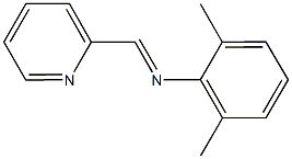 N-(2,6-dimethylphenyl)-N-(2-pyridinylmethylene)amine 구조식 이미지